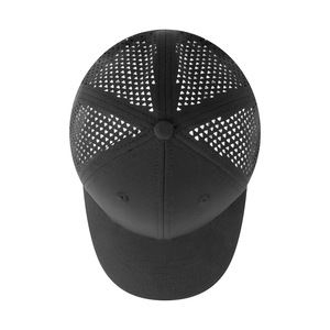 Baseball Cap Black Quick Dry Breathable Mesh Back Sun Protection Sports Hat - Product Image 3
