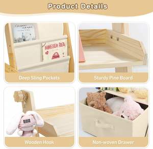 Estantería <span class=keywords><strong>Montessori</strong></span>, Estantería de Madera para Niños, Estante de Almacenamiento de Juguetes, Adecuado para Dormitorio y Sala de Estar - Product Image 6