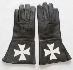 Guantes de piel para masón, guantes de caballero templario, personalizados, de piel, color negro, venta al por mayor - Product Image 3