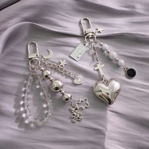 High Quality Fashionable Trend Metal Silver Ins <b>Sweet</b> <b>Bag</b> Key Chain Pendant for Car Key and <b>Bag</b> - Product Image 5