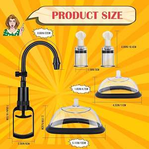 महिला स्तन टेसिंग वैक्यूम नकारात्मक दबाव स्तन पंप निप्पल उत्तेजना चूत मालिश विस्तार प्रशिक्षण कामुक उत्पादों - Product Image 4