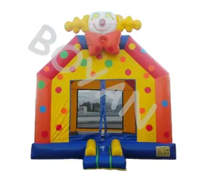 Moonwalk Jumper Bouncy Jump Kasteel Springkussen Commerciële Bounce Huis Voor Kid Party Combo Met Glijbaan Grote Pvc Maan