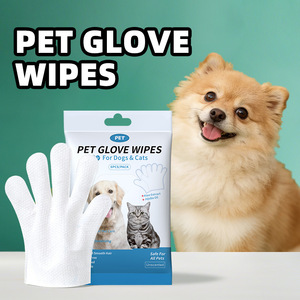 Gants désinfectants pour animaux de compagnie en tissu non tissé, pouvant être léchés, pour le nettoyage des chiens - Product Image 2