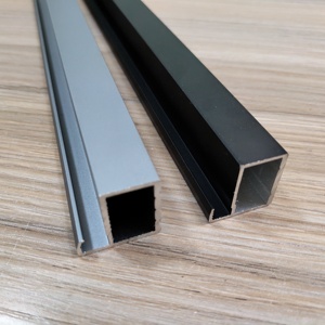 Profilo del telaio della porta di alluminio dell'armadio da cucina di colore grigio e oro del ferro opaco per la porta di vetro dell'armadio - Product Image 2