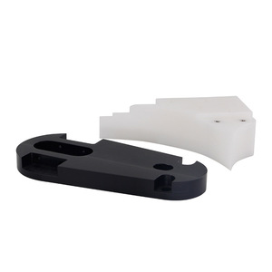 Red CNC Machined Plastic Parts Set Rapid Prototyping Components - Product Image 2