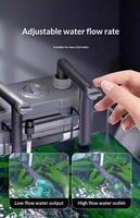 Filtre à suspendre pour aquarium SOBO en plastique ABS, ultra-silencieux, 300L/H, petit filtre à cartouche, boîte de filtration à 3 étapes, 110-240V