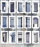 Boîtes aux lettres en granit paysager, pierre bleue naturelle, pour les pays européens
