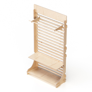 I migliori espositori in legno ad incastro con ripiani regolabili per Stand di Design personalizzato italiano per negozio di abbigliamento - Product Image 3