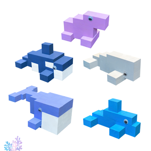 Alta calidad DIY madera océano naturaleza madera artesanía conjunto creativo Animal dibujo bloque juguetes para niños Original hecho a mano educativo - Product Image 6