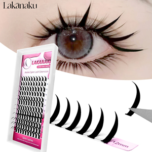 Lakanaku Mink Devil Comic Spire Pre Made Lash Fans Promade Fan Anime Spire Extensiones de pestañas Bandejas <span class=keywords><strong>Mega</strong></span> Premade Volume Fans - Product Image 2