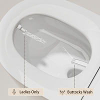 Toilette intelligente moderne électronique automatique pour femmes, avec douchette hygiénique indépendante, sanitaire, intelligente, WC, salle de bain, luxe, monobloc
