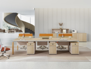 Armoire à documents basse en bois moderne à forte valeur ajoutée-Classeur de bureau avec design de panneau pour la maison, le bureau et l'extérieur - Product Image 2