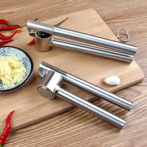 Stainless Steel Garlic Masher Manual Garlic <b>Press</b> Kitchen Accessory Large Harlic <b>Press</b> - Product Image 2