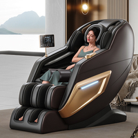 Fauteuil de massage électrique moderne de luxe OEM ODM 8D Shiatsu Ai Thai Stretch Zero Gravity, fauteuil inclinable pour le corps entier, pliable, Bluetooth
