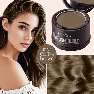 Polvo para la línea del cabello SADOER, color marrón oscuro, para rellenar y definir la línea del cabello en la frente - Product Image 4