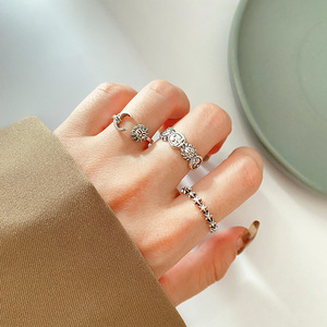 Vente en gros de bagues assorties pour femmes Anillos Mujer Ensemble de bagues en argent Bagues Filles Anillo Bijoux bohème Accessoires <span class=keywords><strong>Serpentard</strong></span> - Product Image 2