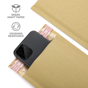 Bán Buôn Tùy Chỉnh Bio Phân Hủy <span class=keywords><strong>Kraft</strong></span> <span class=keywords><strong>Paper</strong></span> <span class=keywords><strong>Bubble</strong></span> Bao Bì Đệm Mailer FBA Bao Bì Tự Dính Phong Bì Gửi Thư Túi - Product Image 3