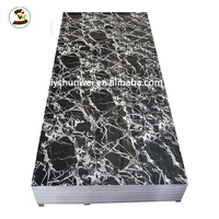 Feuille de PVC UV 3mmx1220x2800mm Moderne Imperméable Anti-humidité Antistatique Décoration Murale Marbre pour Villa & Hôtel