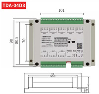 Transmetteur de poids numérique multicanal TDA-04D 485 Amplification du signal du capteur Module de pesage à 8 voies