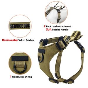 Rompi anjing nilon yang dapat diatur, rompi hewan peliharaan lembut Oxford bersirkulasi <span class=keywords><strong>2</strong></span> cincin logam, Harness anjing nilon yang dapat disesuaikan, untuk kontrol mudah, depan berjalan, polos - Product Image 2