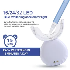Dispositif de Recharge LED de Blanchiment Avancé Plus Lumière Infrarouge Design Tendance, Lampe de Blanchiment Dentaire Sans Fil 16/32 LED - Product Image 2