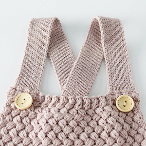 Combinaison en tricot pour bébé nouveau-né, mignonne, printemps-été, fabriquée par l'usine OEM, adaptée aux bébés - Product Image 2