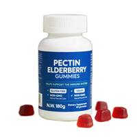 Gummies de Pectine à la Sureau Vegan Sans Gluten Marque Blanche OEM – Complément Alimentaire 60 Gummies 180g