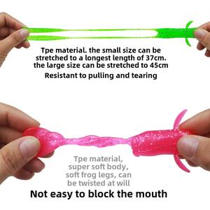 Offre Spéciale 5g-10g courte vidéo grenouille leurre appât noir TPE grenouille pour pêche à <span class=keywords><strong>la</strong></span> <span class=keywords><strong>carpe</strong></span> jambe coups <span class=keywords><strong>de</strong></span> pied grenouille cuillère spécial poisson noir outil - Product Image 5