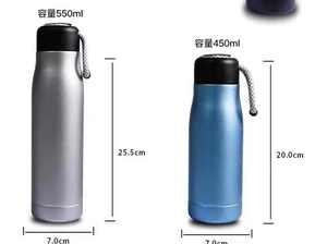 Thermos à vide en acier inoxydable 304 personnalisé avec logo, pour la randonnée en plein air, le vélo, la course à pied, bouteille d'eau de 17 oz - Product Image 5