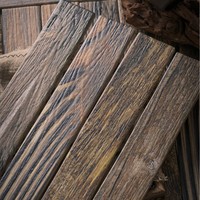 Carreaux de sol intérieurs en céramique intégrale, style rétro américain, effet bois, 58x359cm, finition mate résistante à l'usure