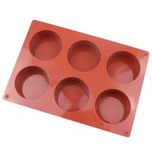 Customized Logo 6 Holes Chocolate Cookie Silicone <b>Molds</b> Equipment <b>Cake</b> Baking & Pastry Tools - Product Image 2
