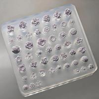 Moule en silicone multi-fleurs pour ongles, motif rose, marguerite, fleur de prunier, moule 3D pour nail art, pour gel UV, breloques d'ongles faites à la main