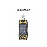 Détecteur de gaz multi-gaz portable JX-MS600-S 6 en 1 avec pompe interne pour l'analyse des gaz toxiques O2, CO2, H2S, LEL, VOC