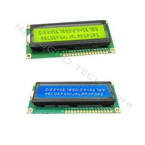 หน้าจอ LCD 1602A สีฟ้า/สีเหลืองเขียว 5V พร้อมไฟแบ็คไลท์ IIC/I2C LCD1602A - Product Image 1