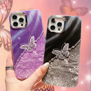 Funda de Teléfono Móvil de TPU con Diseño de Mariposa Brillante y Degradado de Lujo, Resistente a Golpes, para 16/16e/16 Pro/16 Pro Max, Cubiertas Estéticas - Product Image 3