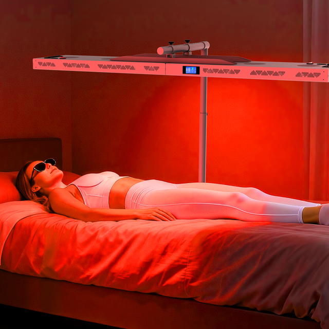 High Power Muscle Recovery 300mw/cm2 Irradiance Customized Multiwave Spa Beauty Equipment Red Light Therapy Panel with Wheel