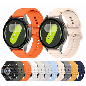 Lüks 22mm 20mm silikon bant için Huawei saat 4/<span class=keywords><strong>3</strong></span> Amazfit GTR 4/GTS 4 COROS APEX Pro Samsung Galaxy İzle 6/5/4 kayış - Product Image 3