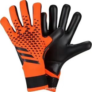 Professionnel protéger Latex tricot Nylon gants Football gardien gants Guantes De Arquero Futbol Football gants gardien