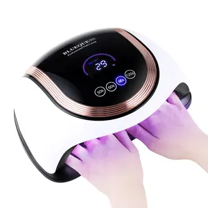 UV LED Nail Dryer 180W Gel Polish UV Lamp Set With 60 Beads Autor Sensor And 4 Timers LCD Display For Double Hands