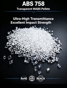 Blown Film Grade ABS 758 <b>Plastic</b> Raw Material Pellets High Rigidity Transparent Spherical Granules for Electrical <b>Enclosure</b> - Product Image 2