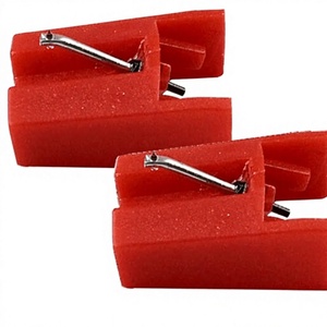 ICT04RS TTUSB10 <span class=keywords><strong>Aguja</strong></span> de Repuesto para <span class=keywords><strong>Tocadiscos</strong></span> de Diamante con Imán Móvil, Paquete de 2 para ION IONTTUSB10 ITTCD10 LPDock - Product Image 1