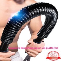Barra de Entrenamiento de Fuerza para Brazos de Acero 30kg y 40kg, Equipo de Fitness Unisex para Uso Doméstico, Tensor de Resorte, Expansor de Pecho para Fortalecer el Agarre