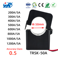 Transformateur de courant à noyau divisé TRSK-50A 500A 600A 800A 1000A 5A 1A Transformation de courant de type divisé pour l'analyse de la qualité de l'alimentation