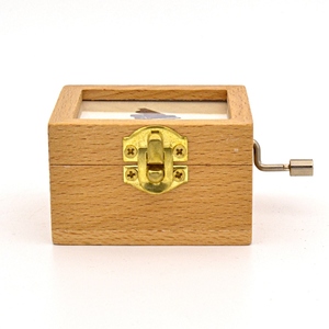 Bằng Gỗ Tùy Chỉnh Hand Crank Hộp Âm Nhạc Với Khung Ảnh Thiết Kế Màu Sắc Tự Nhiên Cho Trẻ em' Sinh Nhật & Quà Tặng Giáng Sinh - Product Image 2