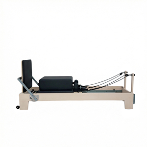 Meilleures ventes : Reformer Pilates en érable <span class=keywords><strong>blanc</strong></span> commercial, de luxe, en bois, télescopique, pour entraînement de base, couleur personnalisable - Product Image 4