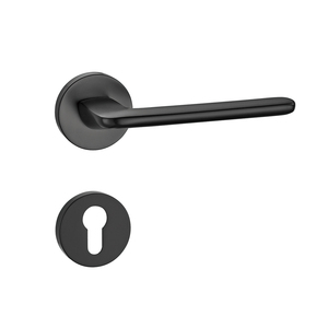Set di Maniglie per Porte in Ottone Massiccio con Serratura <span class=keywords><strong>a</strong></span> Mortasa per Appartamenti, Ville, Camere d'Albergo, Maniglia Meccanica con Leva per Privacy - Product Image 2