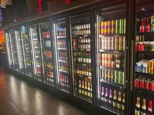 Enfriador comercial de 4 puertas, armario de bebidas frías y vertical para supermercado, tienda de comestibles, refrigerador de botellas de bebidas, puerta de vidrio - Product Image 5