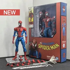Figurine articulée Peter Parker Spider-Man version bande dessinée classique Mafex185, neuve, fabriquée en Chine, de la marque <span class=keywords><strong>Spot</strong></span> CT Factory, Marvel. - Product Image 6