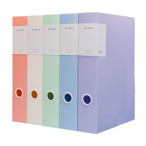 Morandi File Box A4 55mm <b>Plastic</b> Document Organizer Office Storage <b>Folder</b> Rectangle Single Tier PP Material - Product Image 5