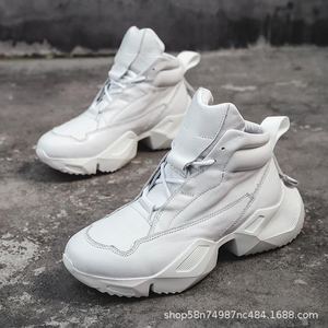 Botas Martin de Cuero Genuino para Hombre, Botas de Tobillo con Cordones, Zapatos Casuales con Suela de Goma Antideslizante, Moda Urbana - Product Image 5